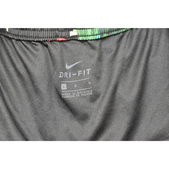 Nike Dri-FIT Tempo Running Shorts Womens Regular Size L Tropical Parrot Print Li - Picture 5 of 8